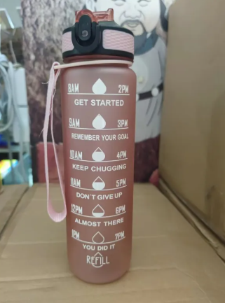 Gradient Color Sports Water Bottle