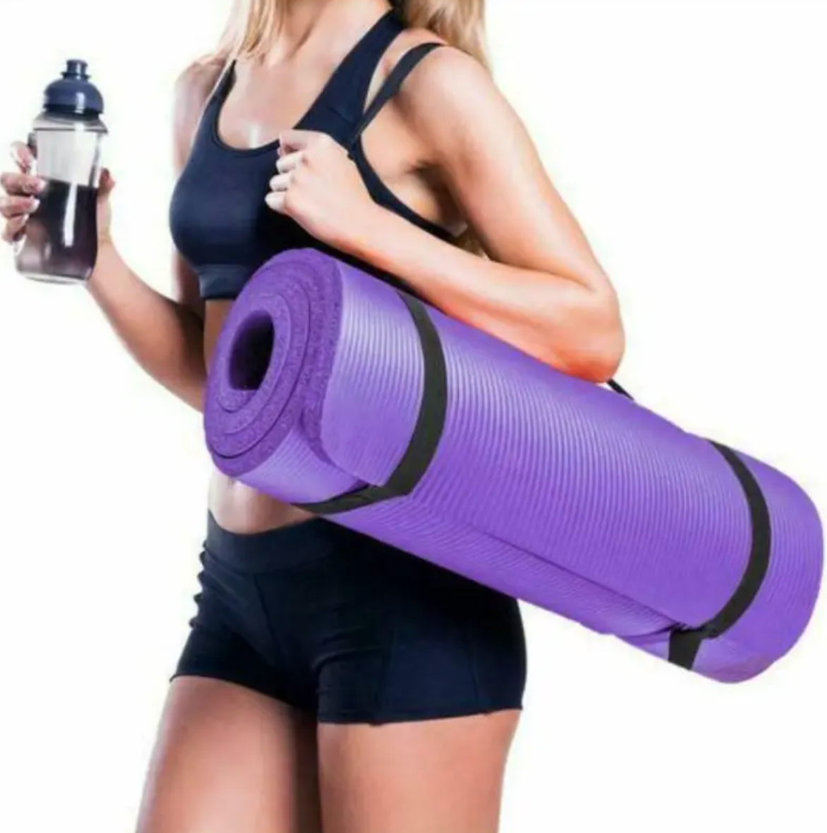 Widened Non-slip Fitness MatHigh-density NBR yoga mat measuring 183x61x1 cm and 10mm thick, designed for sports, fitness, and yoga. Features a widened, non-slip surface and is eco-friendly. MatFitness EquipmentBeauty Babeez FitsBeauty Babeez Fits LLCWidened Non-slip