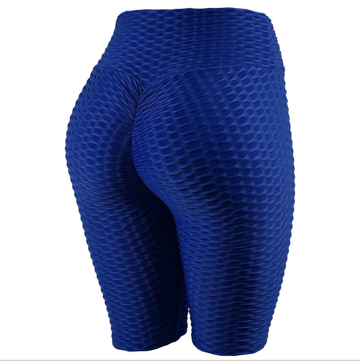 Women wearing stylish jacquard leggings for yoga and fitness exercises