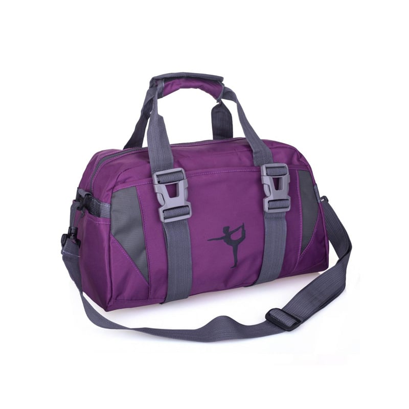 Durable nylon yoga and gym bag available in multiple colors and sizes for active lifestyle use
