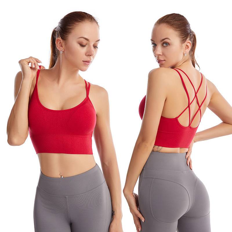 Cross-Back Sports Bra for Women — Plus Size