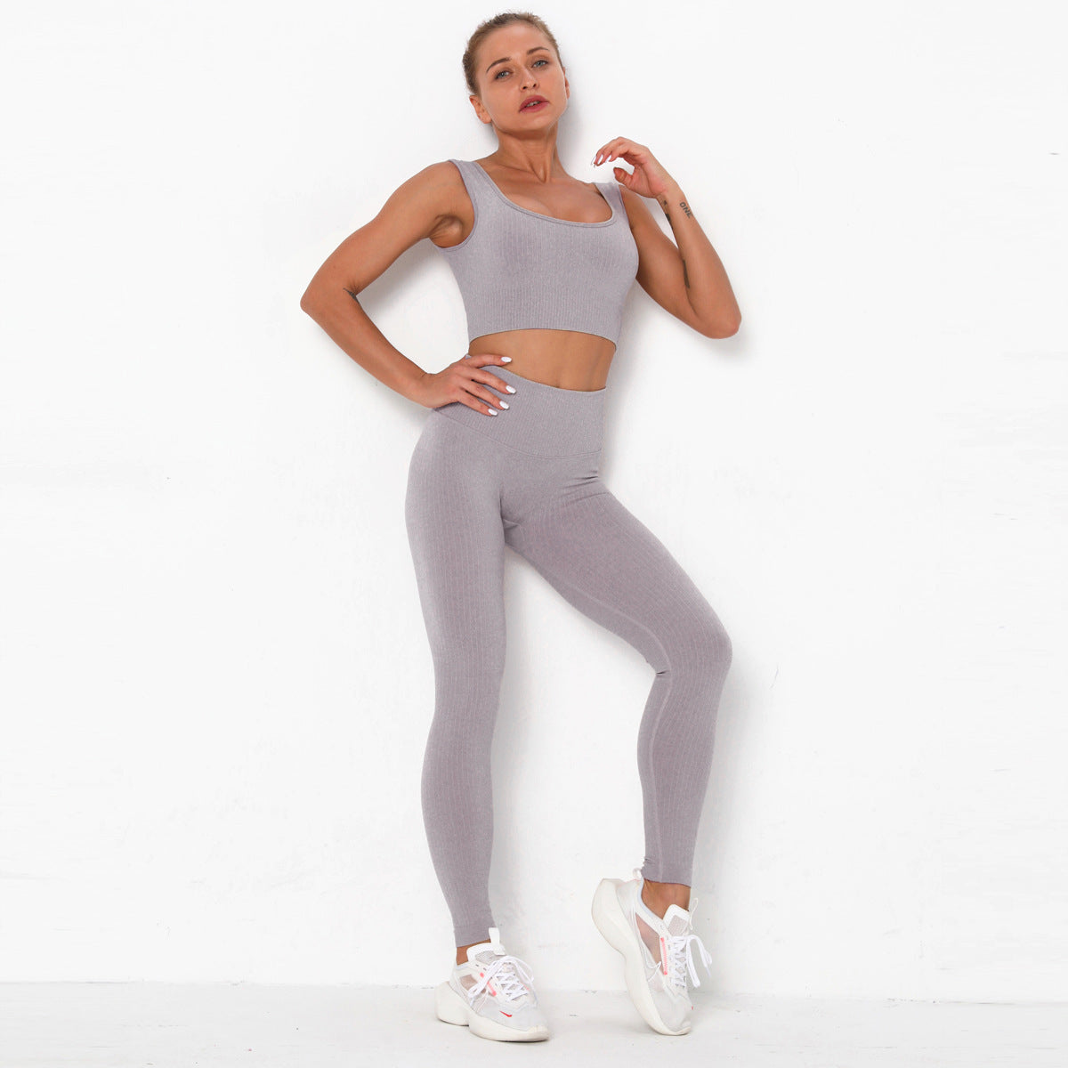 Seamless Women's Sports Bra & Yoga Set, Quick-Dry NylonElevate your workout wardrobe with our Professional Sports Seamless Fitness Bra Set. Designed specifically for women who take their fitness seriously, this stylish aActivewear SetBeauty Babeez FitsBeauty Babeez Fits LLCSeamless Women's Sports Bra