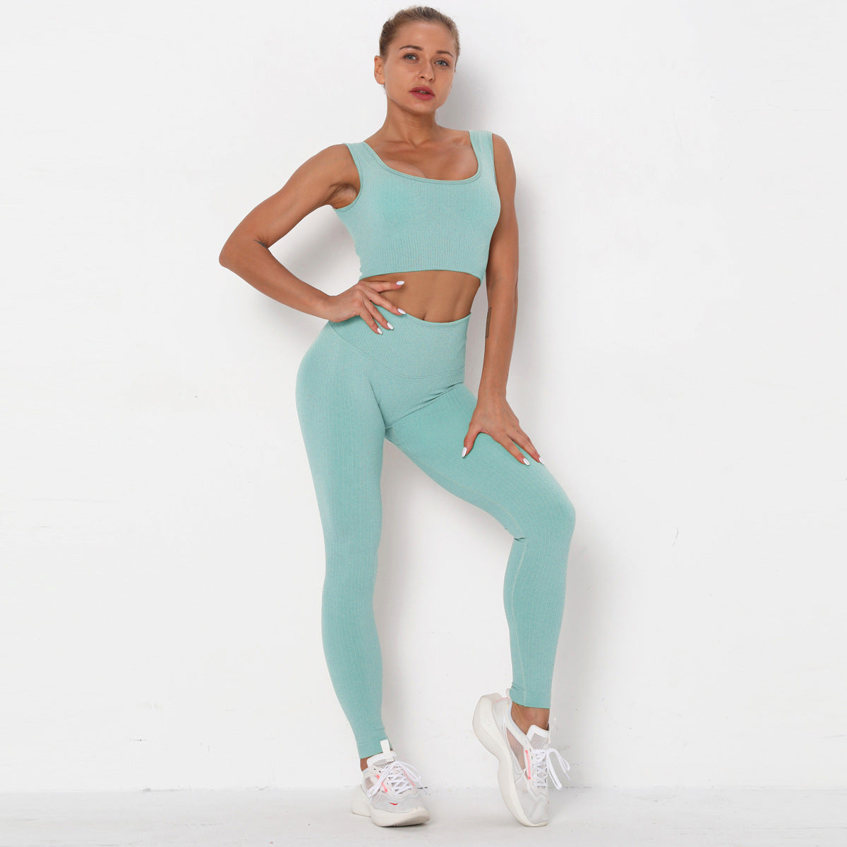 Seamless Women's Sports Bra & Yoga Set, Quick-Dry NylonElevate your workout wardrobe with our Professional Sports Seamless Fitness Bra Set. Designed specifically for women who take their fitness seriously, this stylish aActivewear SetBeauty Babeez FitsBeauty Babeez Fits LLCSeamless Women's Sports Bra