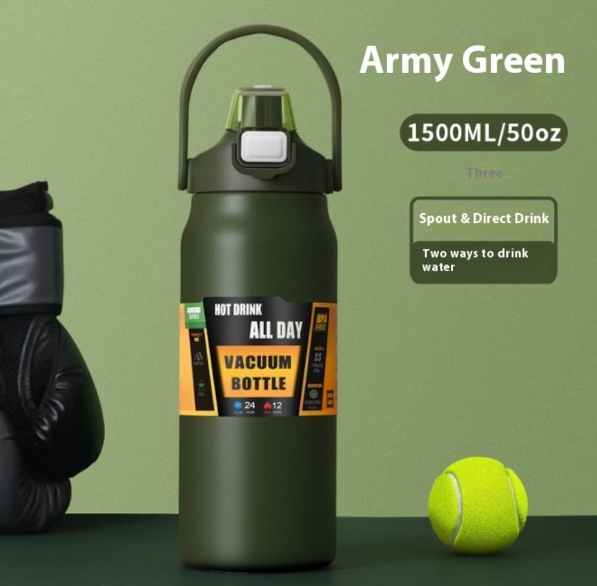Stainless Steel Insulated Straw Bottle
