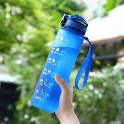 Gradient Color Sports Water Bottle