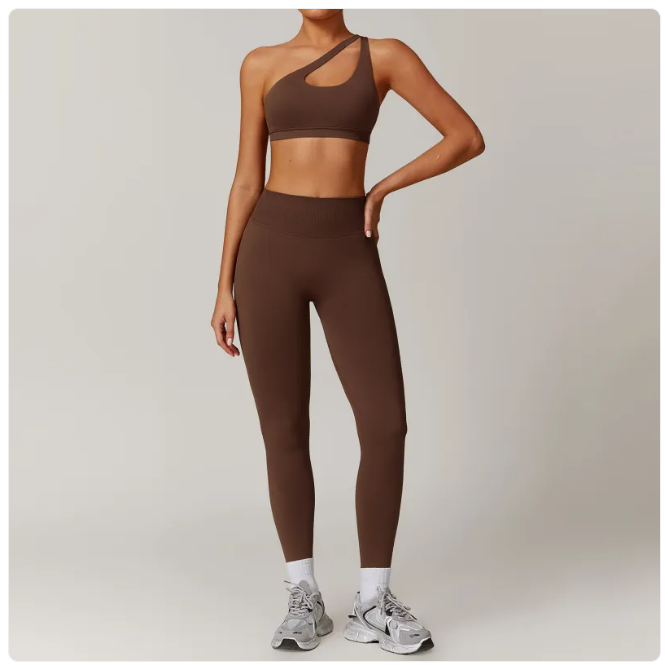 Seamless Backless Yoga Set – 2-Piece Sports Bra & Leggings