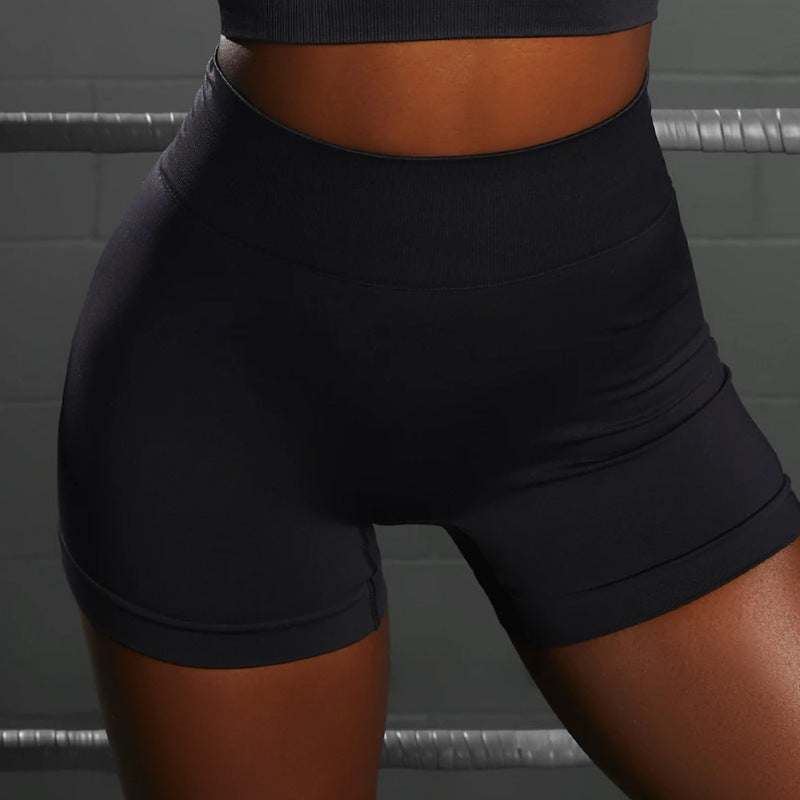 Seamless Knit Sports Bra and High-Waist Yoga Set