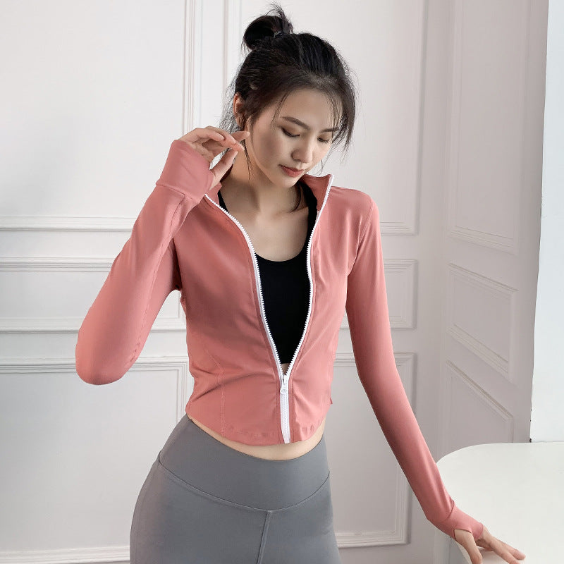 Women's Long Sleeve Workout Jacket for Yoga and RunningYour go-to layer for every workout, every season. This women's long sleeve sports jacket is built for movement — lightweight, quick-drying, and sleek enough to wear Jacket / HoodieBeauty Babeez FitsBeauty Babeez Fits LLCWomen's Long Sleeve Workout Jacket