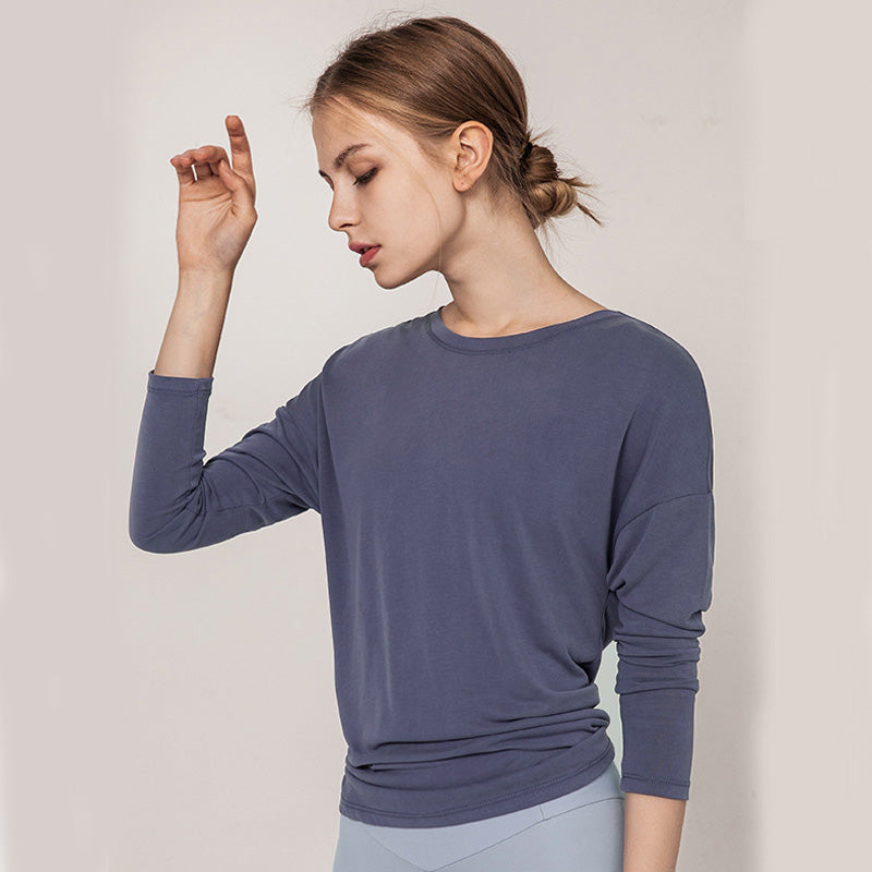 Women's Long Sleeve Breathable Workout T-ShirtWork out in style. This long-sleeve athletic top features a trendy open-back design and is crafted from premium Modal fabric for exceptional softness, breathability,Activewear TopBeauty Babeez FitsBeauty Babeez Fits LLCWomen's Long Sleeve