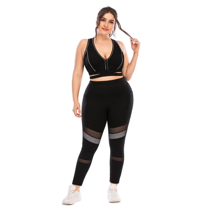 Plus Size Women's Sportswear Seamless Yoga SetElevate your summer workout wardrobe with our stunning Plus Size Swimsuit with Pocket. Designed specifically for active women, this seamless yoga set seamlessly blenActivewear SetBeauty Babeez FitsBeauty Babeez Fits LLCPlus Size Women's