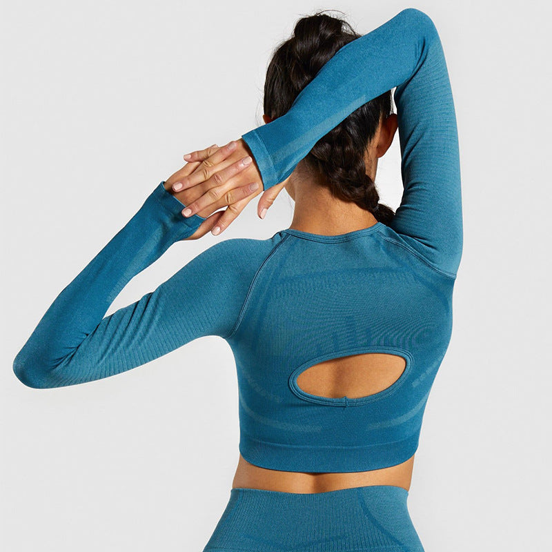 Seamless Long Sleeve Fitness Tights Suit