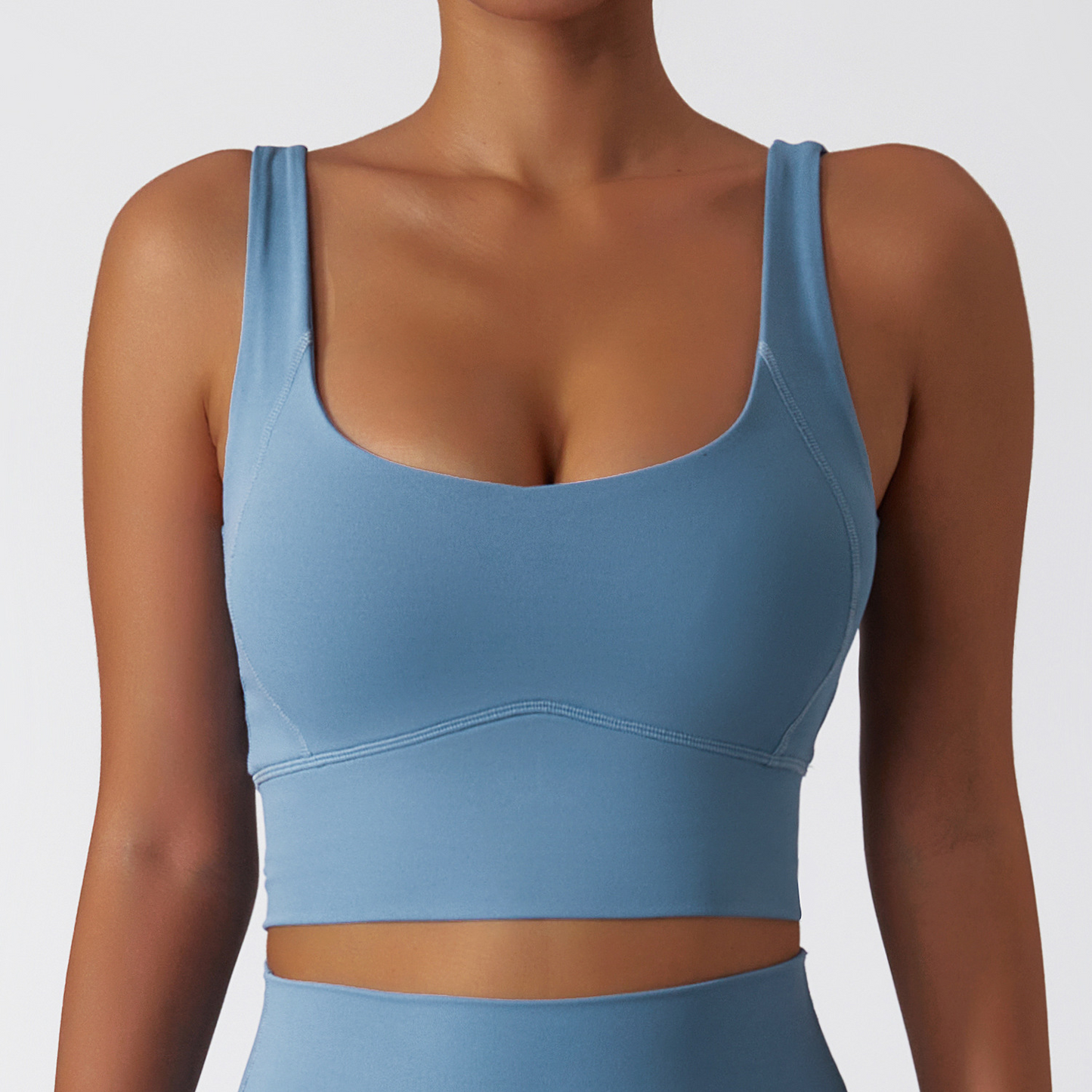 Nude Feel Seamless Comfort Sports Bra for Women