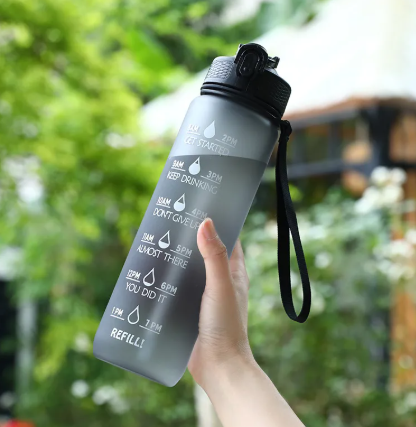 Gradient Color Sports Water Bottle