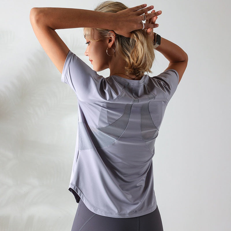 Quick-Drying Mesh Workout Top for WomenStyle meets performance. This quick-drying mesh workout top features a dual-fabric construction — a soft polyester matte front for comfort and an inverted triangle jActivewear TopBeauty Babeez FitsBeauty Babeez Fits LLCQuick-Drying Mesh Workout Top