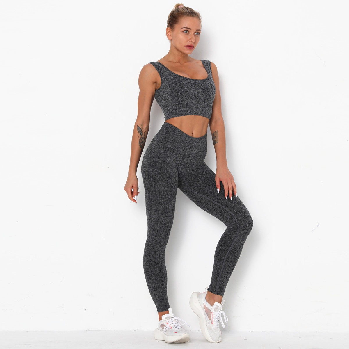 Seamless Women's Sports Bra & Yoga Set, Quick-Dry NylonElevate your workout wardrobe with our Professional Sports Seamless Fitness Bra Set. Designed specifically for women who take their fitness seriously, this stylish aActivewear SetBeauty Babeez FitsBeauty Babeez Fits LLCSeamless Women's Sports Bra