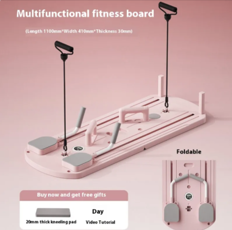 Pilates Board Multi-Purpose Foldable Pilates Reformer BoardAchieve your fitness goals without leaving home. The Pilates Board combines Pilates and full-body training into one compact, versatile piece of equipment — designed Fitness EquipmentBeauty Babeez FitsBeauty Babeez Fits LLCPilates Board