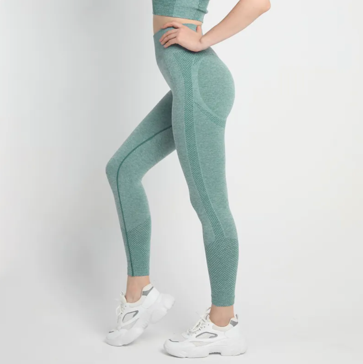 High-Waist Seamless Yoga Leggings