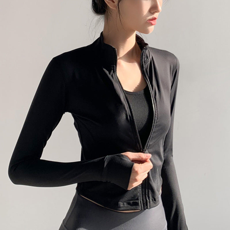 Women's Long Sleeve Workout Jacket for Yoga and RunningYour go-to layer for every workout, every season. This women's long sleeve sports jacket is built for movement — lightweight, quick-drying, and sleek enough to wear Jacket / HoodieBeauty Babeez FitsBeauty Babeez Fits LLCWomen's Long Sleeve Workout Jacket