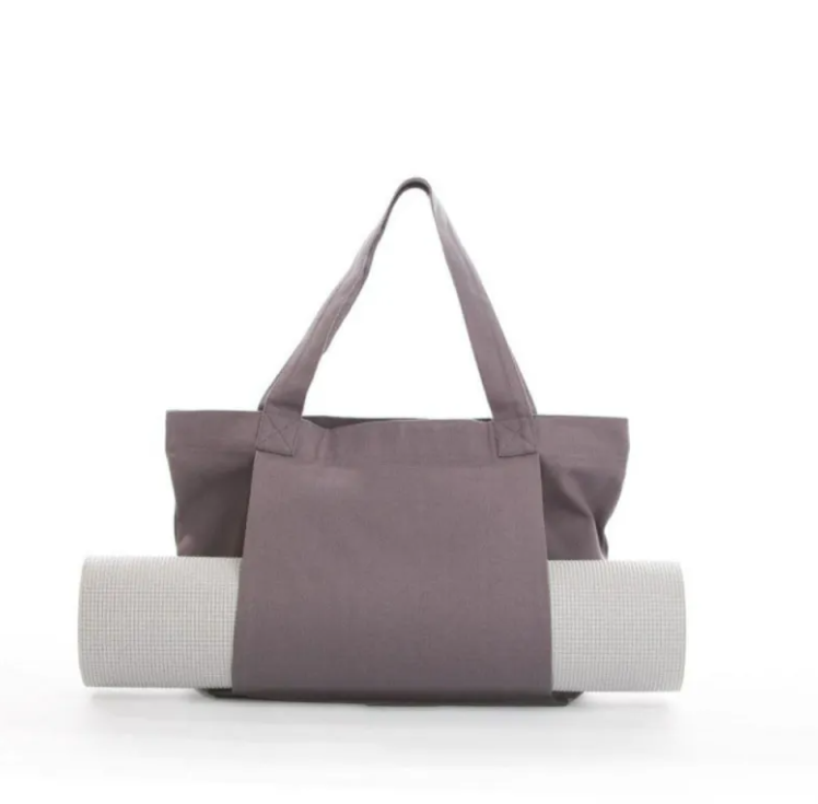 Stylish durable canvas sports storage bag for women yoga mats and daily essentials
