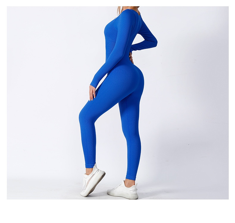 Seamless Long Sleeve Yoga Jumpsuit for Women