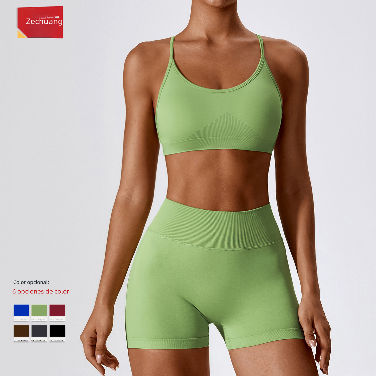 Seamless Yoga Outfit Set for Women - Quick Dry Material