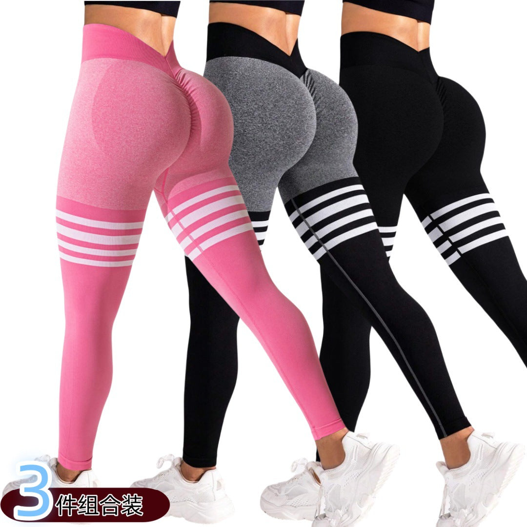 Striped Outdoor Sports Tights High Waist Hip Lift Running Exercise WorThe Striped Outdoor Sports Tights High Waist Hip Lift Running Exercise Workout Pants are the perfect combination of style, comfort, and performance. Designed for actActivewearBeauty Babeez FitsBeauty Babeez Fits LLCStriped Outdoor Sports Tights