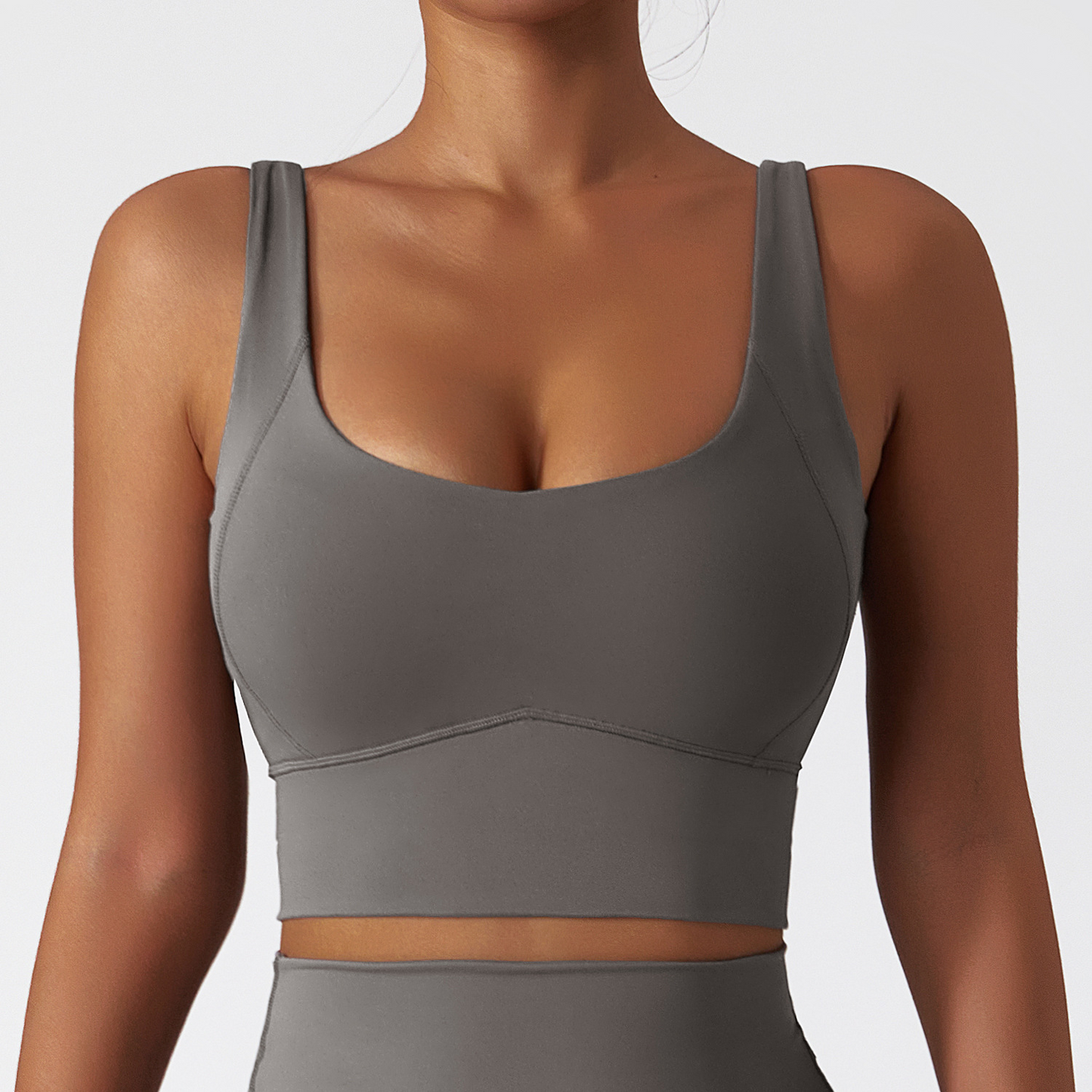 Nude Feel Seamless Comfort Sports Bra for Women