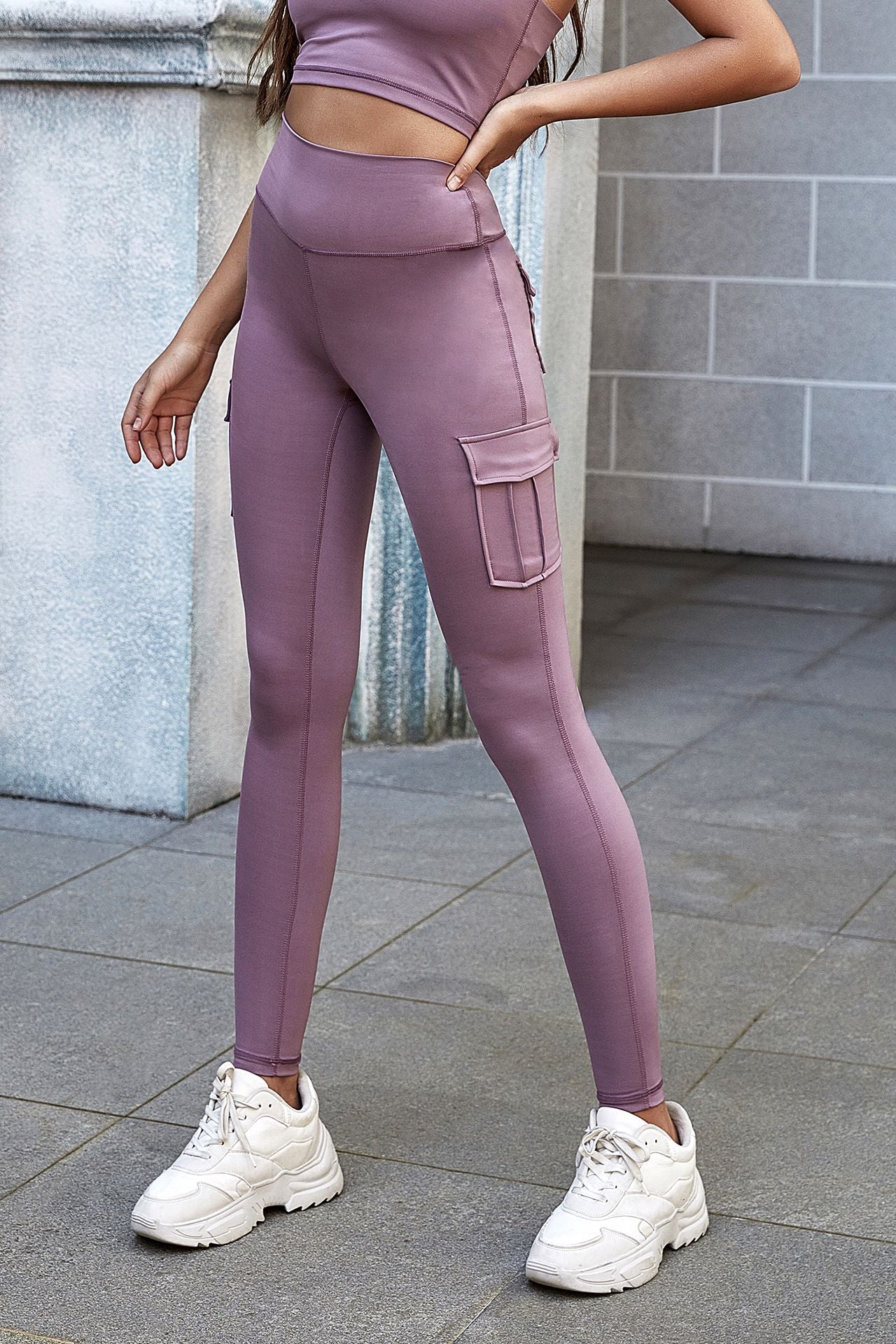 Nude High Waist Yoga Pants for Workout