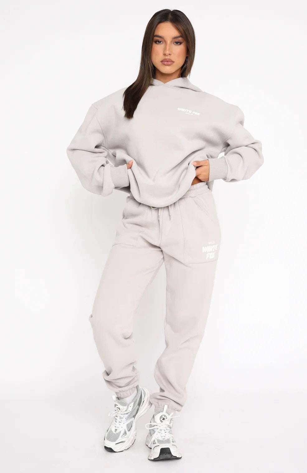 Fashionable Logo Hoodie and Sweatpants Set (2 Pieces)Step into a world of comfort and style with our latest two-piece hoodie set, designed for the fashion-forward individual! This versatile ensemble features a trendy lActivewear SetBeauty Babeez FitsBeauty Babeez Fits LLCtwo-piece hoodie set