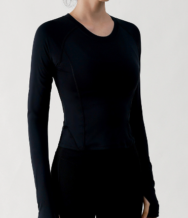 Women's Long Sleeve Crop Top with Thumb HolesStyle meets function. This fitted long-sleeve crop top features a flattering scoop neck, thumb hole cuffs, and a cropped silhouette that pairs perfectly with high-waActivewear TopBeauty Babeez FitsBeauty Babeez Fits LLCWomen's Long Sleeve Crop Top