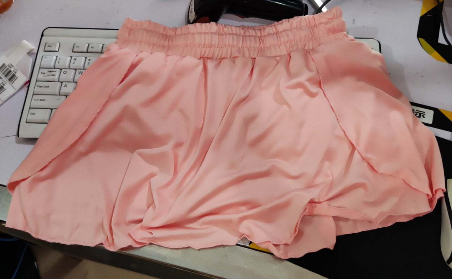 Women's Flowy Butterfly Skort ShortsFlirty, flowy, and functional. These butterfly skort shorts feature a flared, layered skirt-over-shorts design with an elastic waistband and adjustable drawstring tiSkortBeauty Babeez FitsBeauty Babeez Fits LLCWomen's Flowy Butterfly Skort