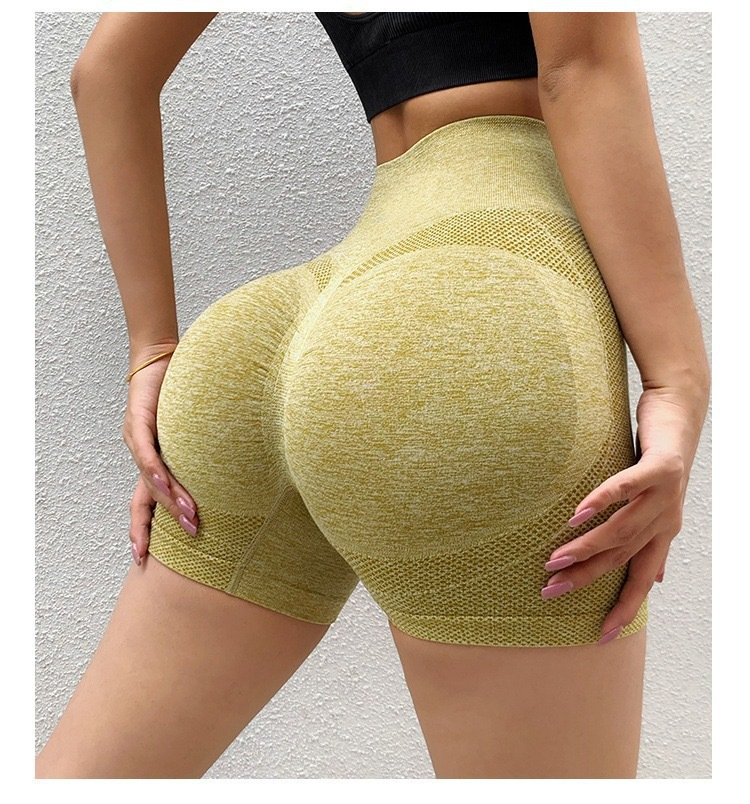 Yoga Honey Hip High-Waist Quick-Drying Seamless Fitness Shorts