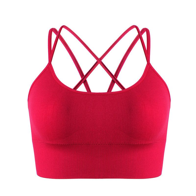 Cross-Back Sports Bra for Women — Plus Size