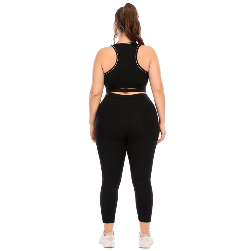 Plus Size Women's Sportswear Seamless Yoga SetElevate your summer workout wardrobe with our stunning Plus Size Swimsuit with Pocket. Designed specifically for active women, this seamless yoga set seamlessly blenActivewear SetBeauty Babeez FitsBeauty Babeez Fits LLCPlus Size Women's