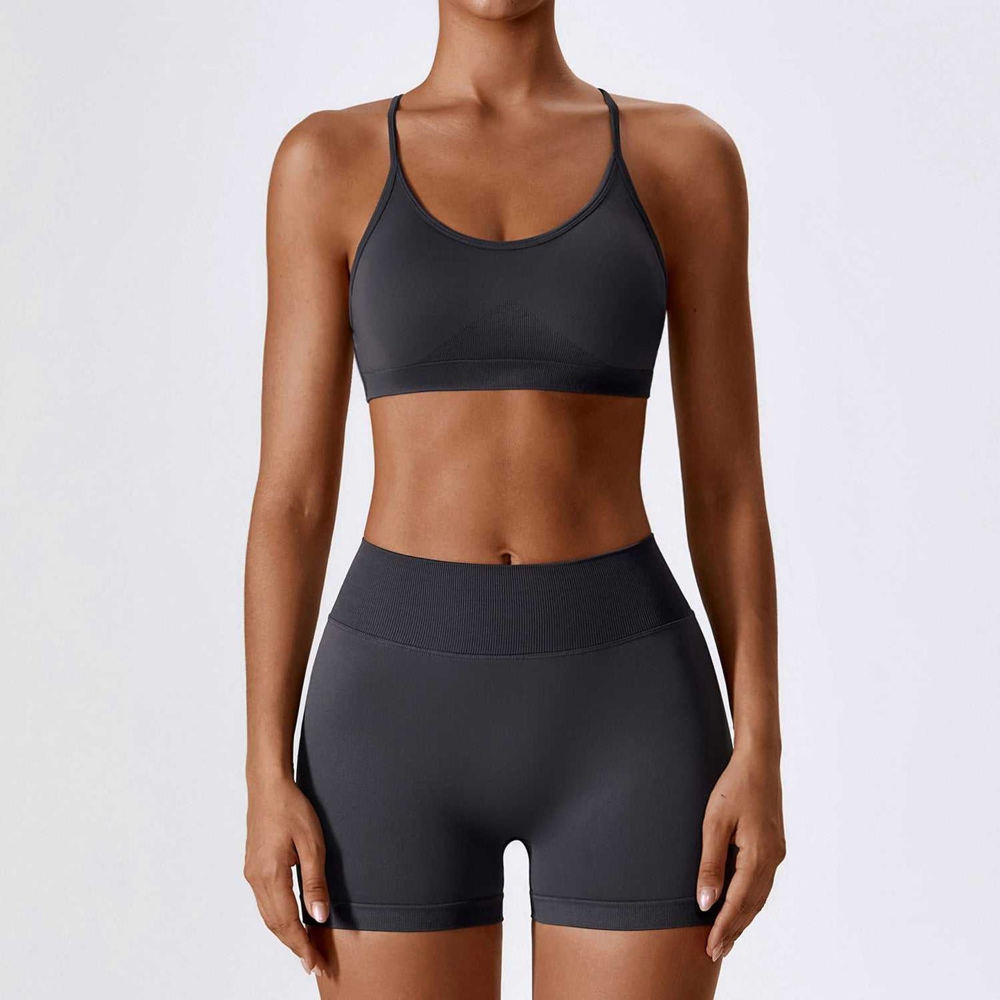 Seamless Yoga Outfit Set for Women - Quick Dry Material