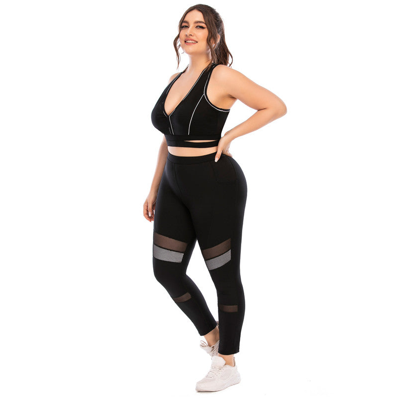 Plus Size Women's Sportswear Seamless Yoga SetElevate your summer workout wardrobe with our stunning Plus Size Swimsuit with Pocket. Designed specifically for active women, this seamless yoga set seamlessly blenActivewear SetBeauty Babeez FitsBeauty Babeez Fits LLCPlus Size Women's