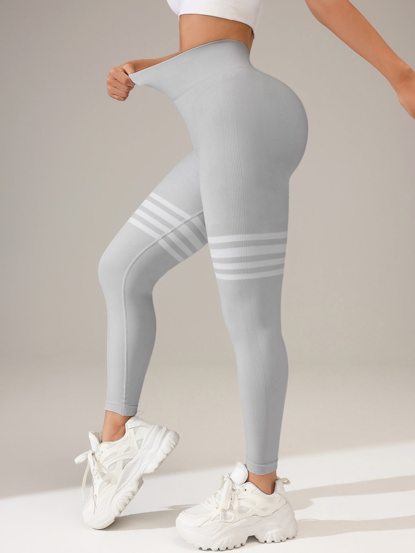 Striped Outdoor Sports Tights High Waist Hip Lift Running Exercise WorThe Striped Outdoor Sports Tights High Waist Hip Lift Running Exercise Workout Pants are the perfect combination of style, comfort, and performance. Designed for actActivewearBeauty Babeez FitsBeauty Babeez Fits LLCStriped Outdoor Sports Tights