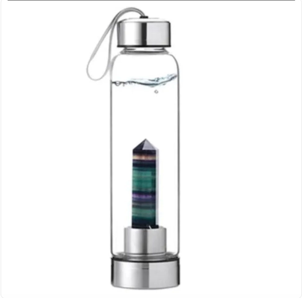 Crystal Bamboo Water BottleElevate your hydration ritual with our Crystal Bamboo Water Bottle. Crafted from durable glass and paired with a genuine healing crystal, this bottle is as beautifulWater BottleBeauty Babeez Fits LLCBeauty Babeez Fits LLCCrystal Bamboo Water Bottle