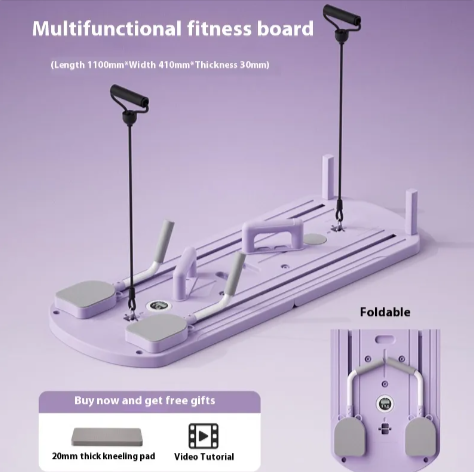 Pilates Board Multi-Purpose Foldable Pilates Reformer BoardAchieve your fitness goals without leaving home. The Pilates Board combines Pilates and full-body training into one compact, versatile piece of equipment — designed Fitness EquipmentBeauty Babeez FitsBeauty Babeez Fits LLCPilates Board