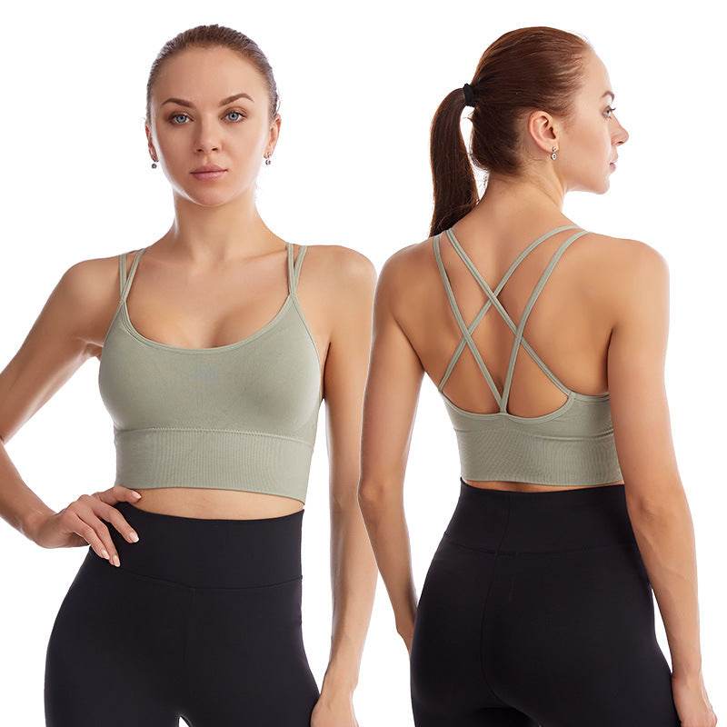 Cross-Back Sports Bra for Women — Plus Size